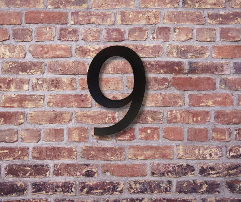 Huisnummer zwart 19