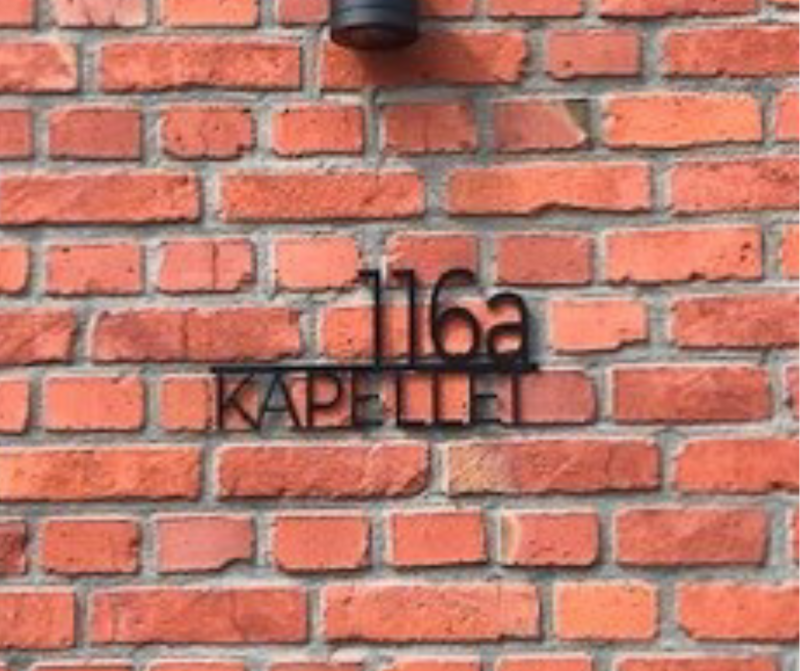 Zwart naambord 01