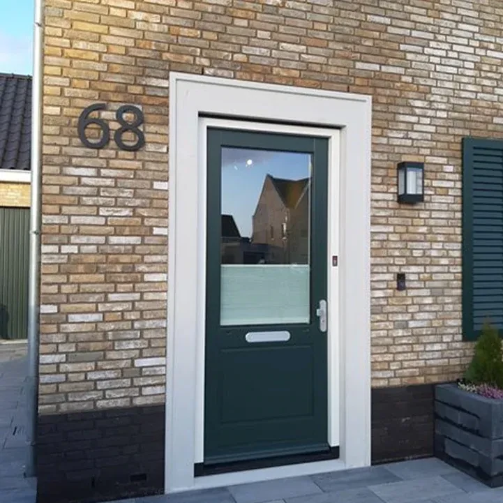 Zwart RVS huisnummer 1  Modern los cijfer