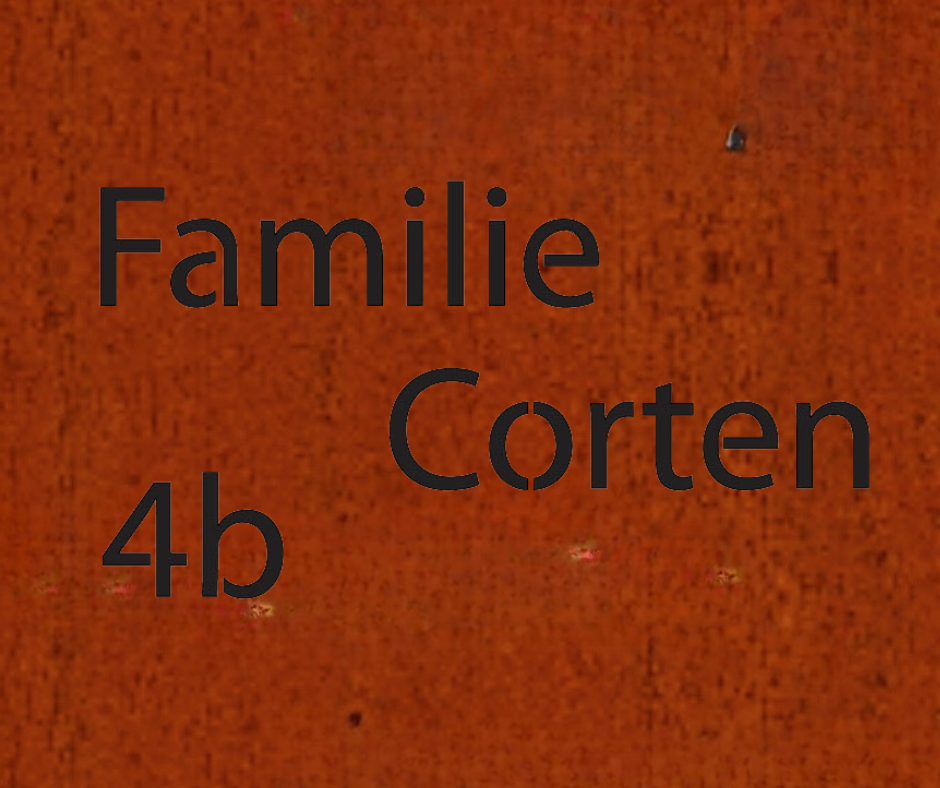 Naambord Cortenstaal