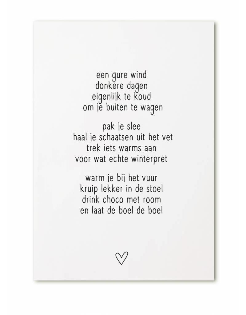 Kaart wit Een gure wind…
