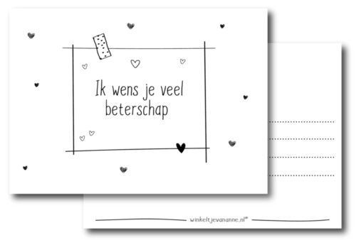 Kaart Ik wens je veel beterschap