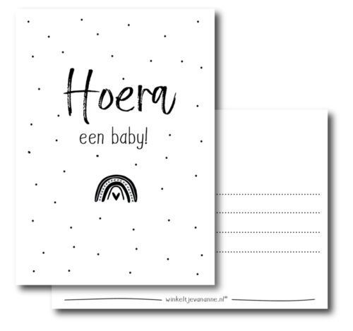 Kaart Hoera een baby!
