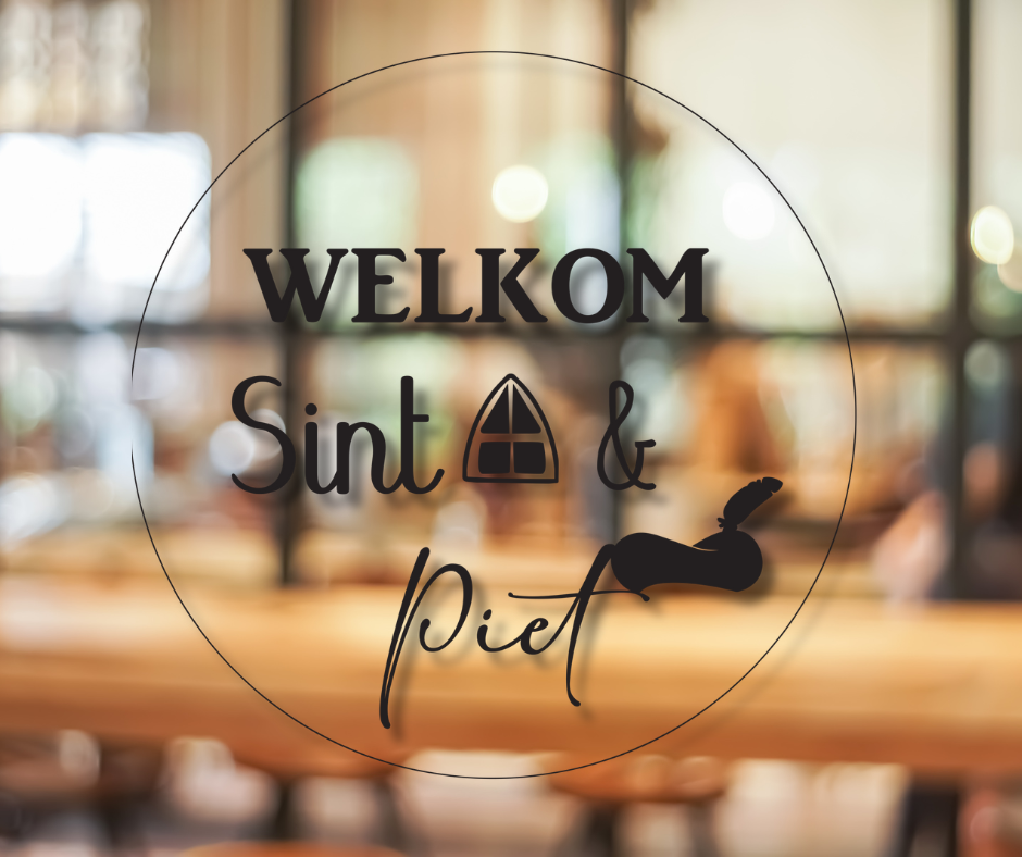 Raamsticker Sinterklaas cirkel