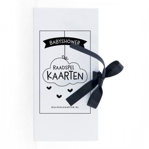 Babyshower raadspel kaarten