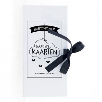 Babyshower raadspel kaarten