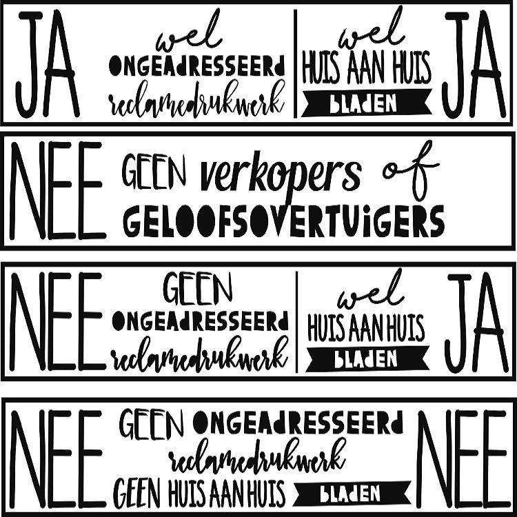 Brievenbusstickers