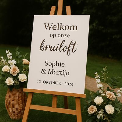 Welkomstborden Bruiloft