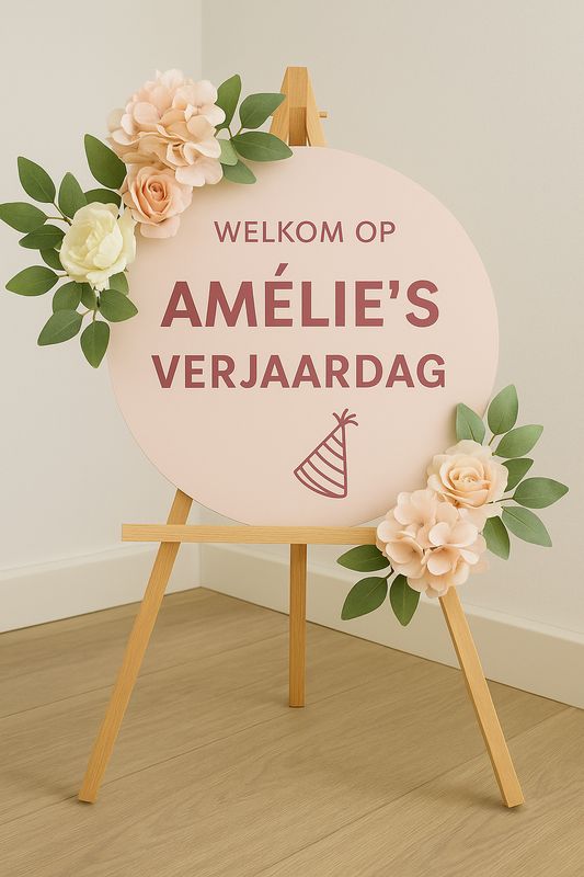 Welkomstbord Verjaardag Meisje