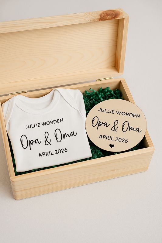 Houten box – Jullie worden Opa & Oma