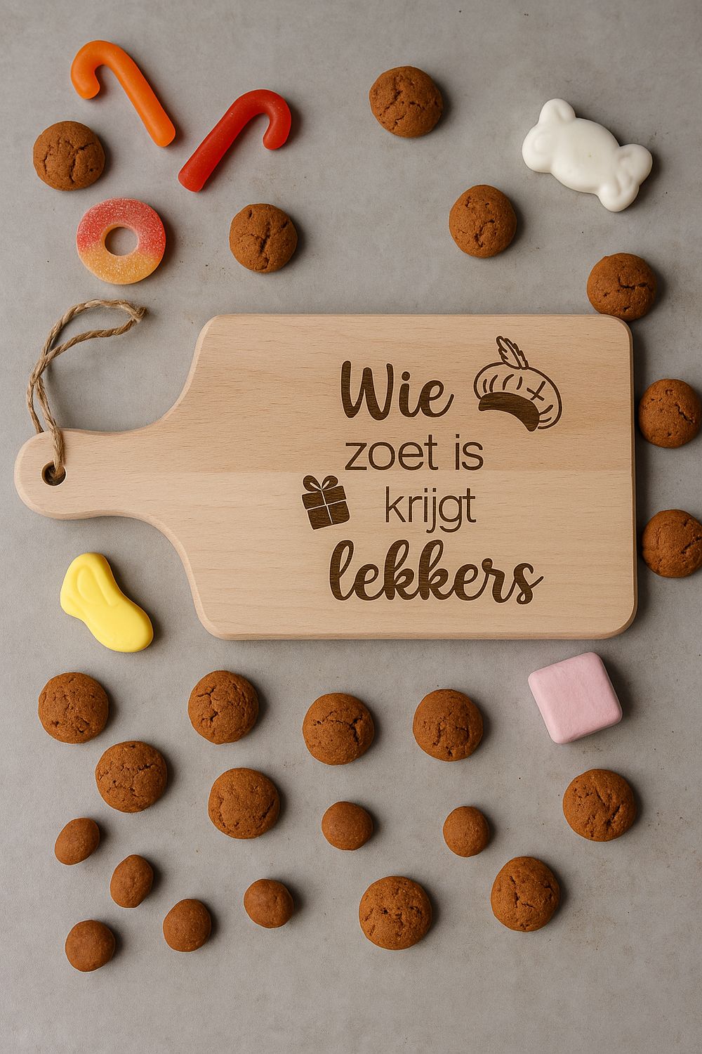 Sinterklaas Borrelplank | Wie zoet is krijgt lekkers