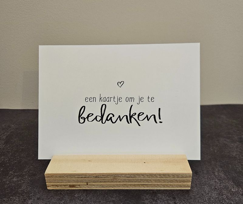 Wenskaart | Een kaartje om je te bedanken