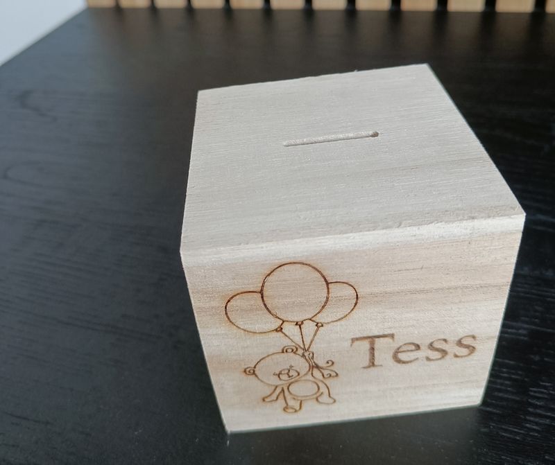 Spaarpot met naam en geboortedatum Spaarpot met naam en geboortedatum