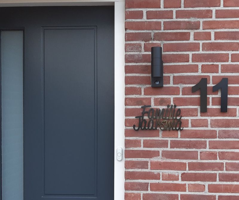 Zwart naambord 07