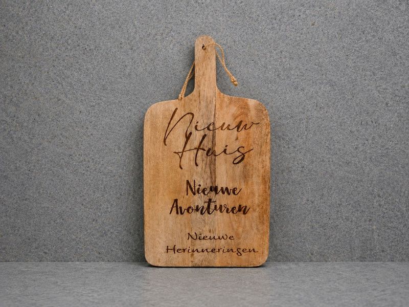 Borrelplank nieuwe woning cadeau