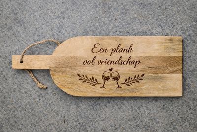 Borrelplank vriendschap Borrelplank vriendschap