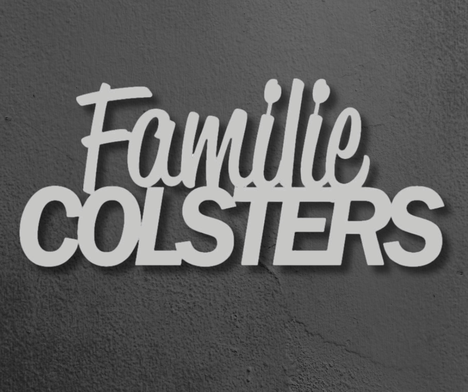 Naam op huis – familie + achternaam (incl. blinde bevestiging) Naam op huis – familie + achternaam (incl. blinde bevestiging)