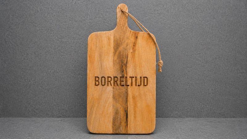 Houten borrelplank Borreltijd