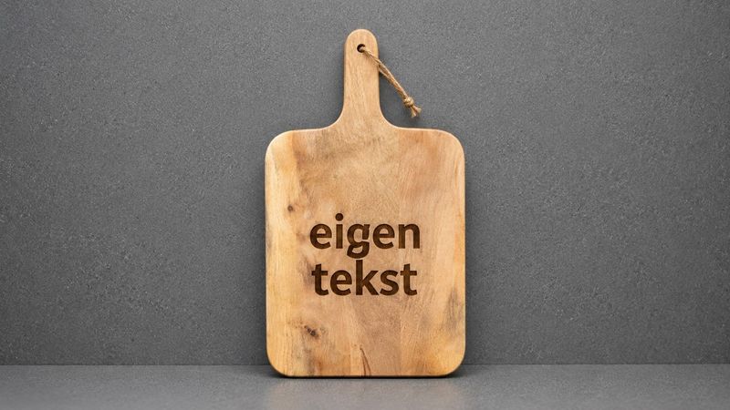Houten borrelplank met eigen tekst en persoonlijke gravering