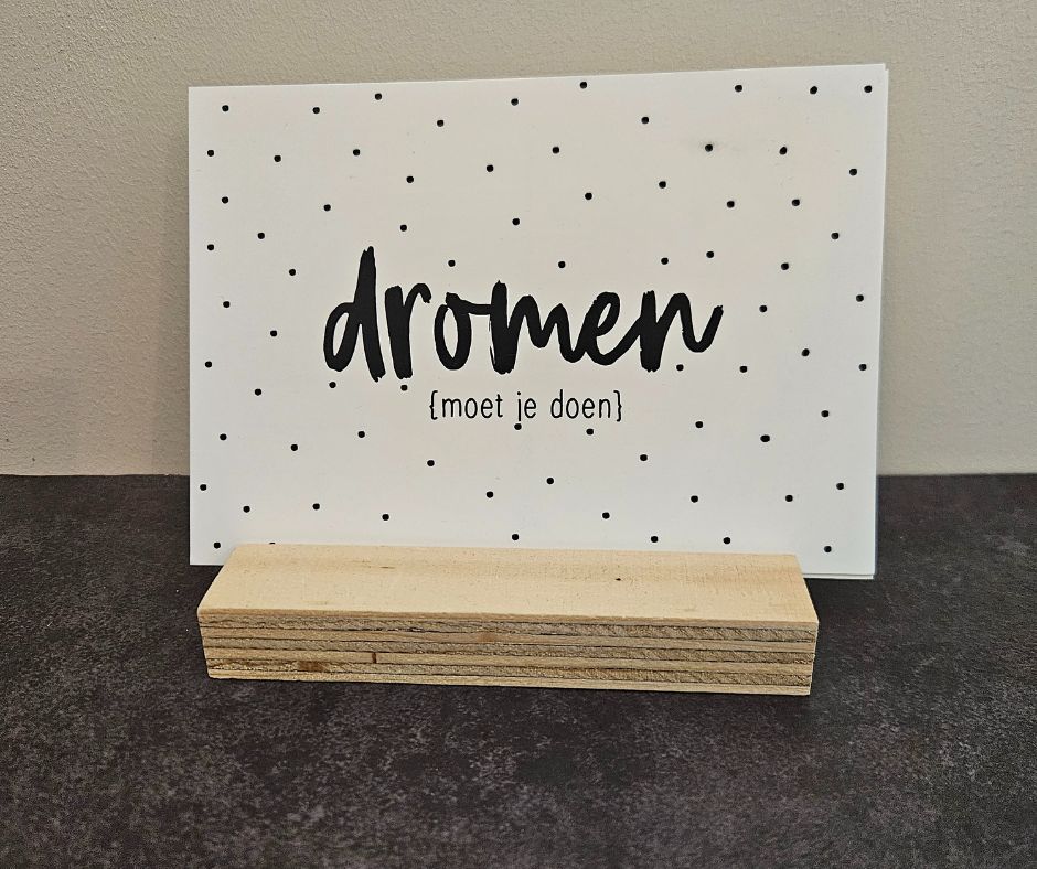 Wenskaart | Dromen (moet je doen) Wenskaart | Dromen (moet je doen)