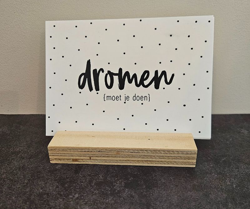 Wenskaart | Dromen (moet je doen)
