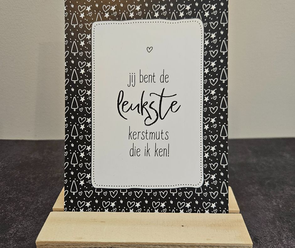 Wenskaart |Jij bent de leukste kerstmuts die ik ken Wenskaart |Jij bent de leukste kerstmuts die ik ken