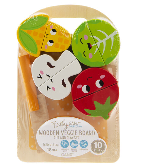 Veggie Board Wooden 10pc Set