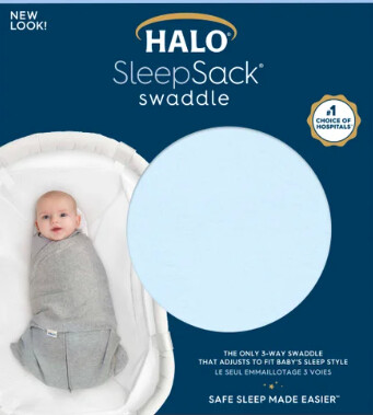 SleepSack Swaddle, Micro Fleece, Blue, Small
