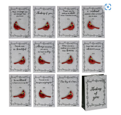Always in my Heart Cardinal Pin