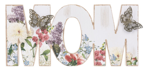 MOM Sign w/Flowers