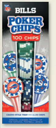 Buffalo Bills Poker Chips 100pc