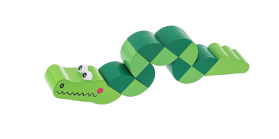 Wooden Twisty Alligator
