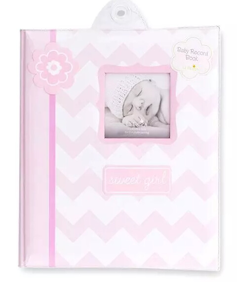 Baby Book - Pink Chevron