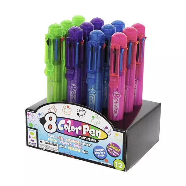 Pen - 8-Color Retractable