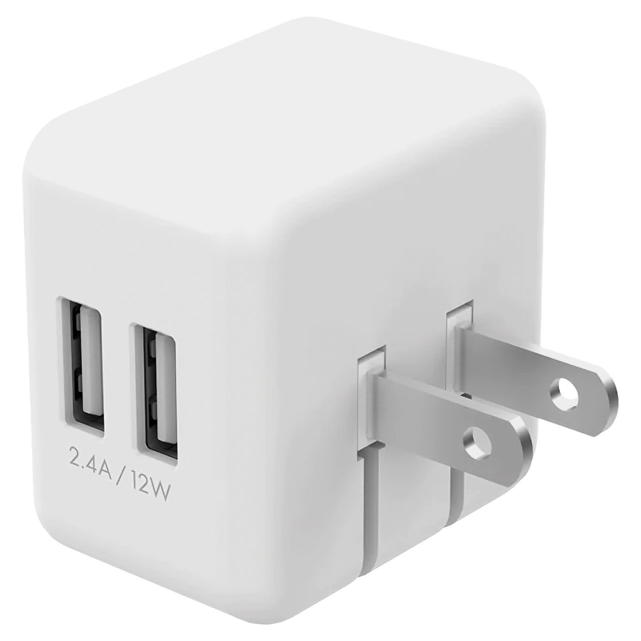 Hot Tips Dual USB Wall Charger - White