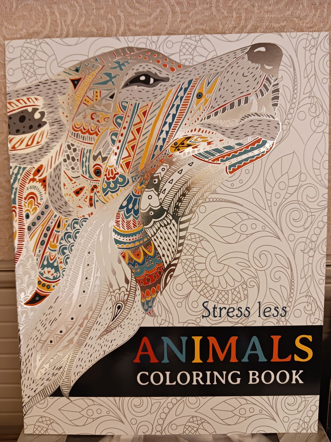32 Pg Adult Coloring Books, Style: Less Stress Animals