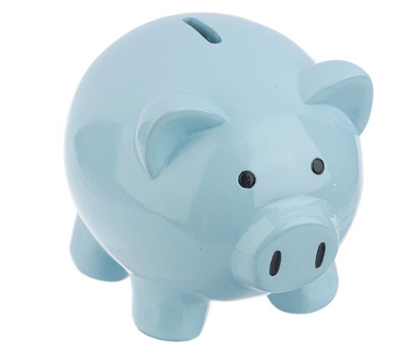 6&quot; Piggy Bank - Blue