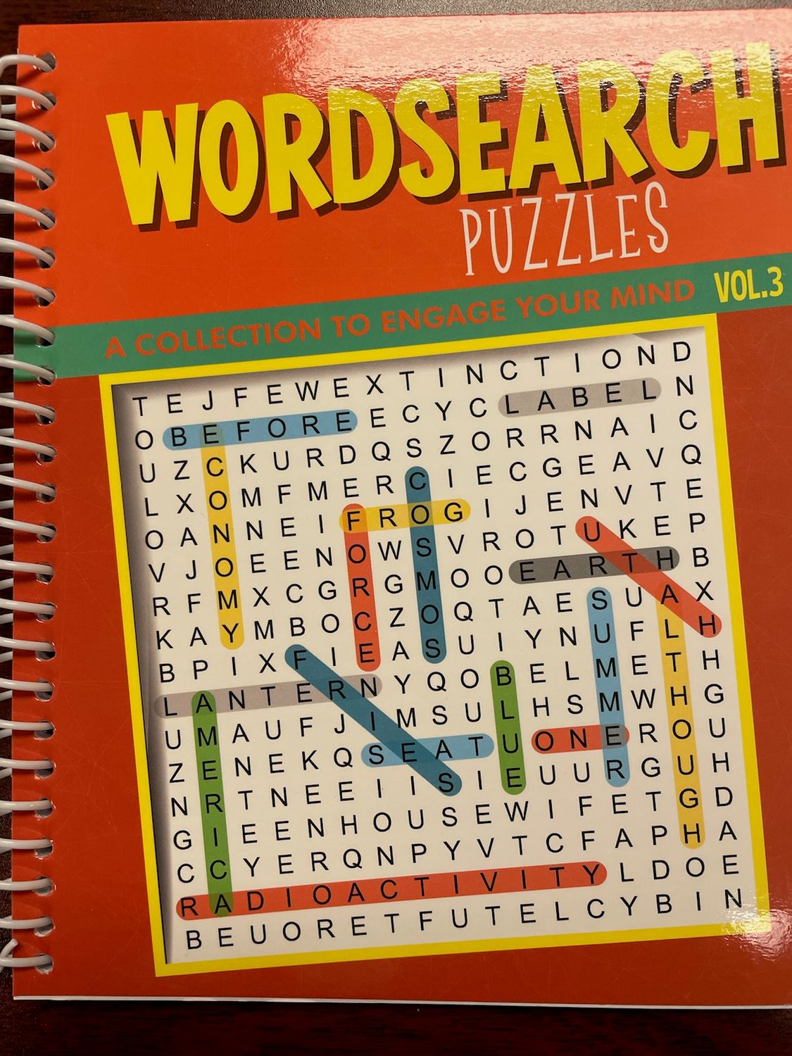 Spiral Wordsearch Puzzle Book, Style: Vol. 3