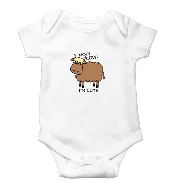 Highland Cow Diaper Shirt