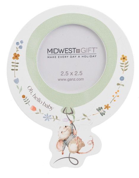 Magnetic Baby Photo Frame (2.5" x 2.5"), Style: Mouse