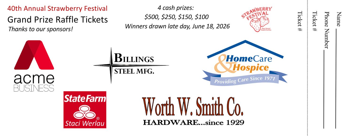 Strawberry Festival 2026 Grand Prize Tickets