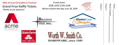Strawberry Festival 2026 Grand Prize Tickets