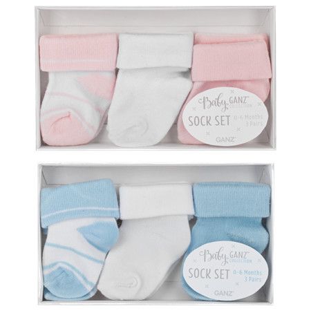 Sock Set - 3 pair - 0-6 months