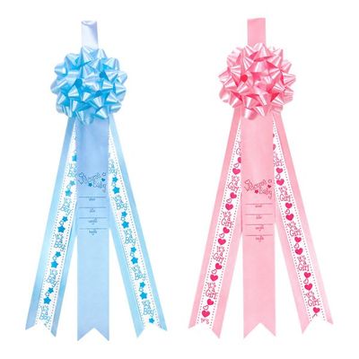 Welcome Baby Announcement Ribbon