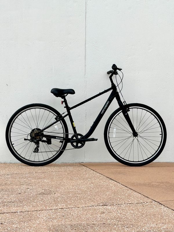 Retrospec Barron Comfort Hybrid Bike - 7 Speed Matte Black / S: 16in