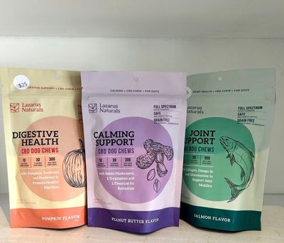 CBD DOG TREATS &amp; OIL by Lazarus Naturals &amp; KOI CBD 