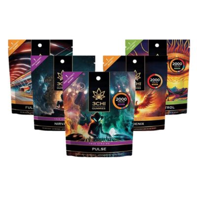 3CHI D8 True Strains Gummies 20ct