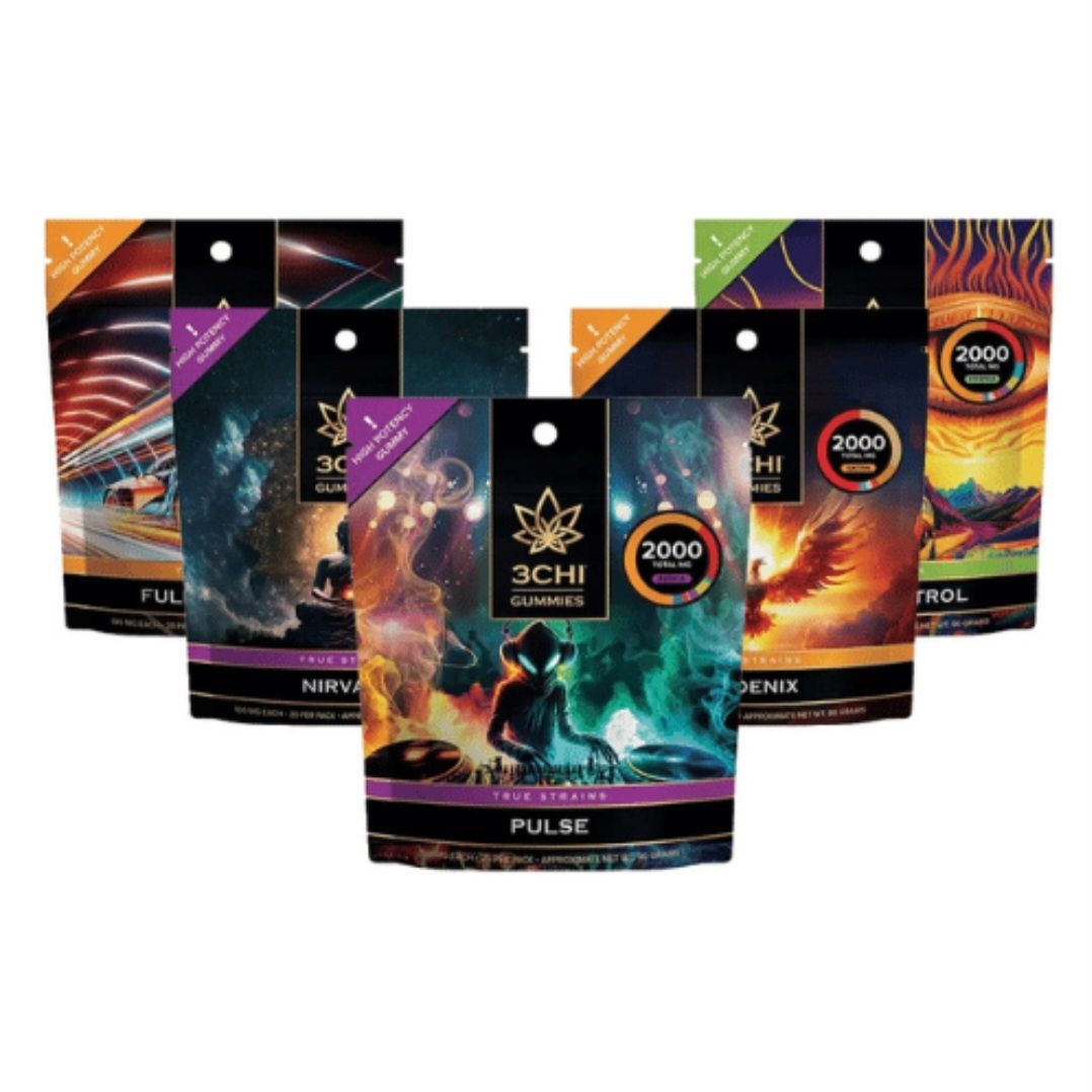 3CHI D8 True Strains Gummies 20ct