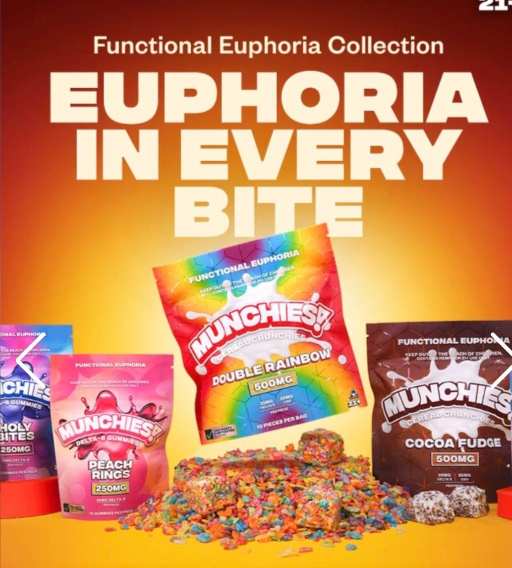 Delta Munchies D9/CBD Crispy Treats 
