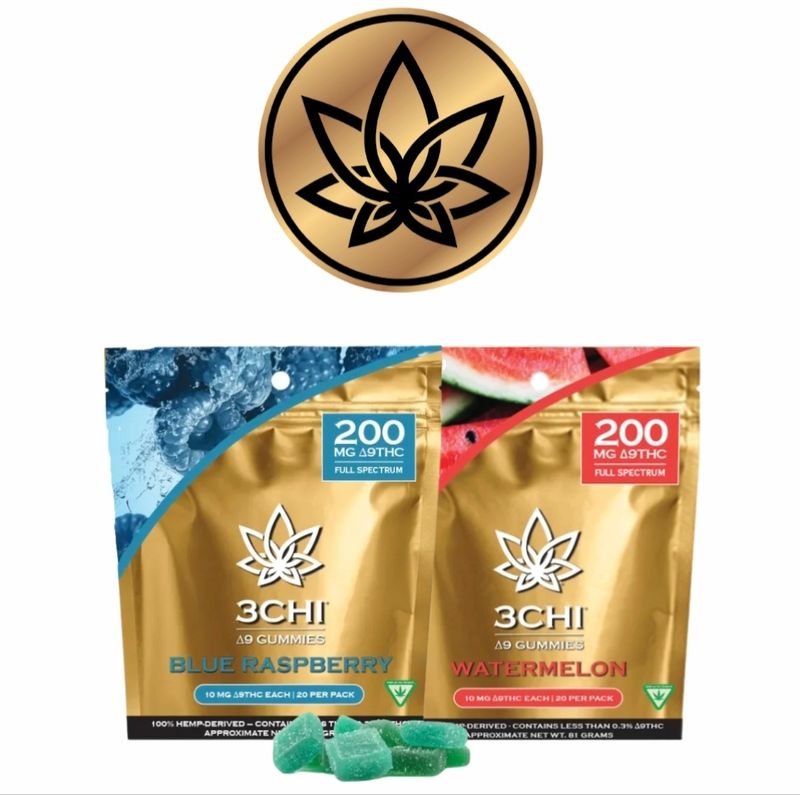 3CHI D9 10mg Gummies 20ct